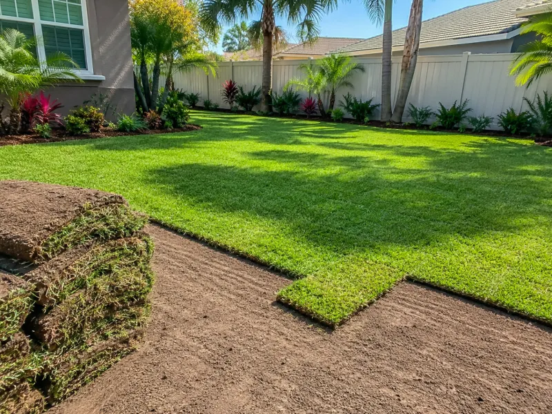 Sod installation service in Valrico, FL