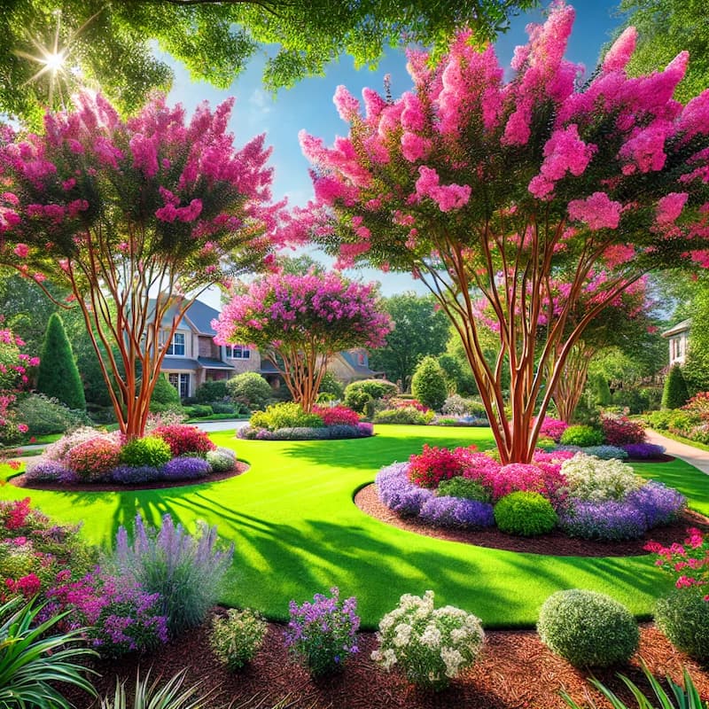 Bloomingdale crepe myrtles