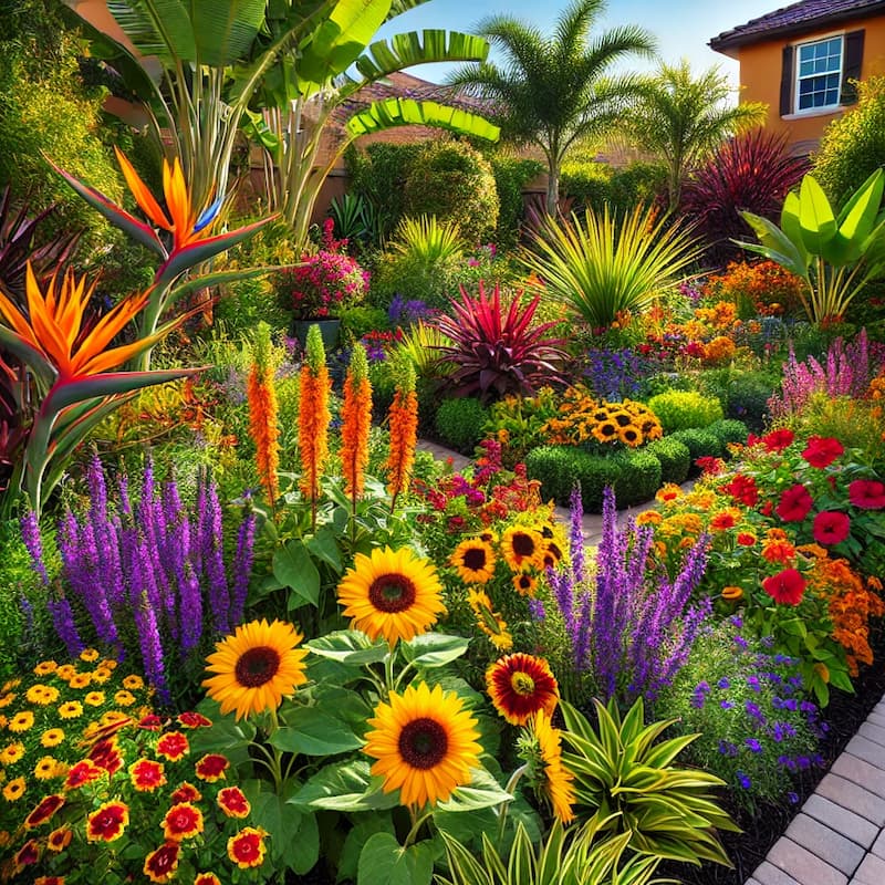 Colorful full sun plants for your landscape design