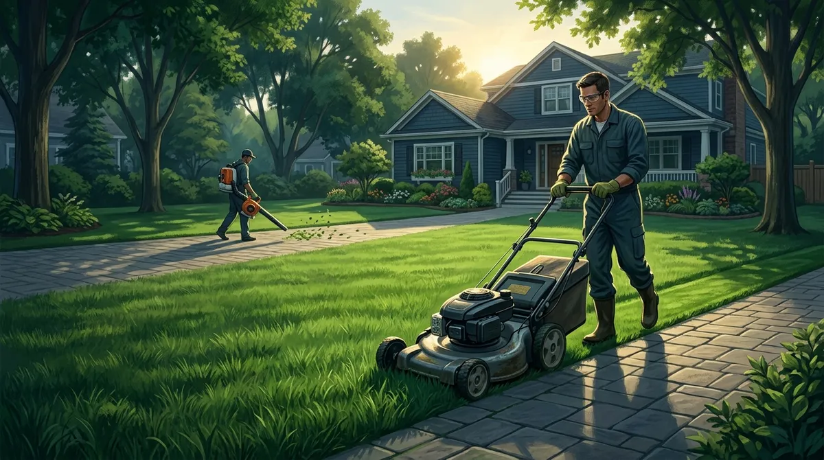 residential lawn mowing near me