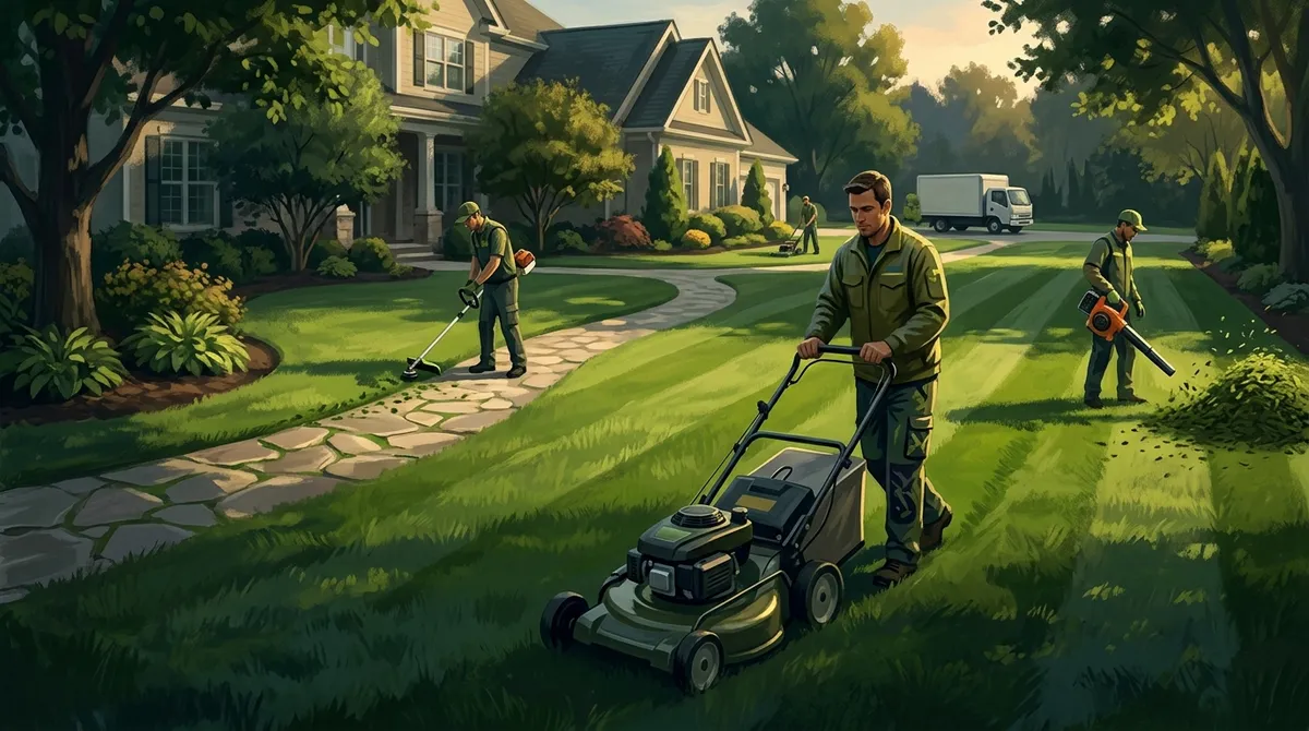 residential lawn mowing service near me