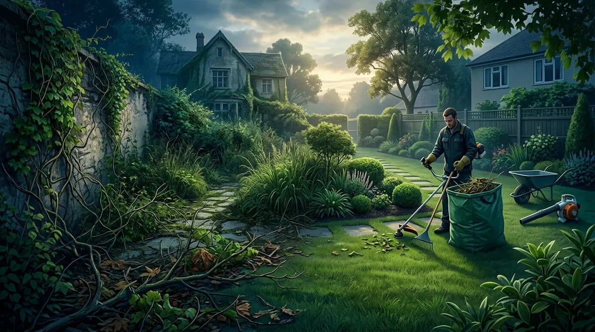 overgrown yard cleanup near me