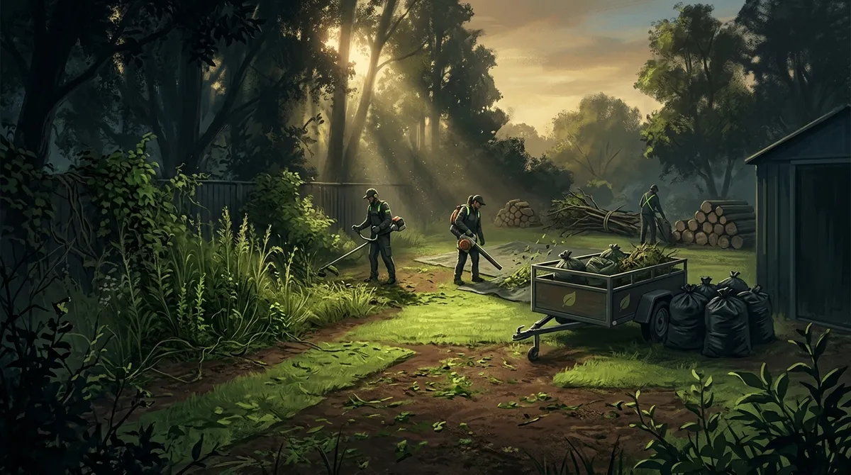 overgrown yard cleanup near me