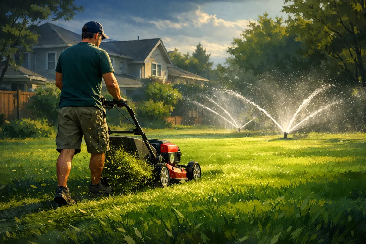 how to maintain lawn