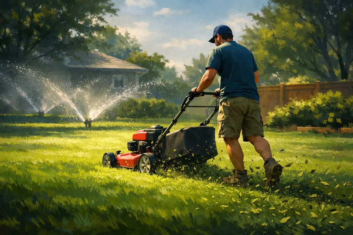 how to maintain lawn