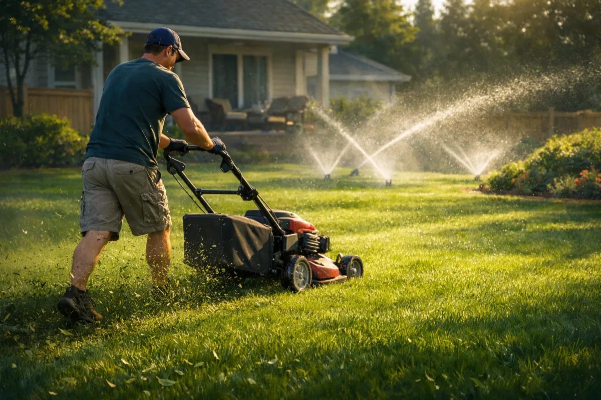 how to maintain lawn