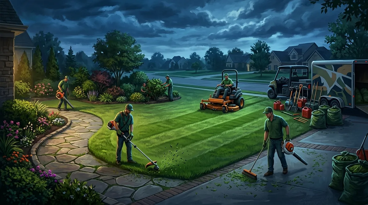 What's the average cost of mowing a lawn?