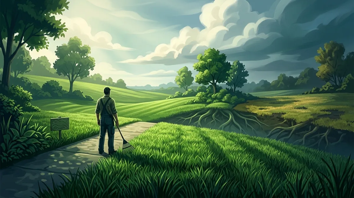 What is the 1/3 rule for mowing?