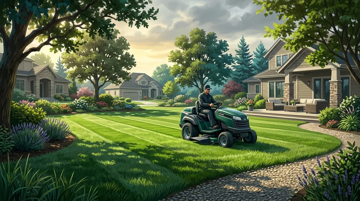 residential lawn mowing