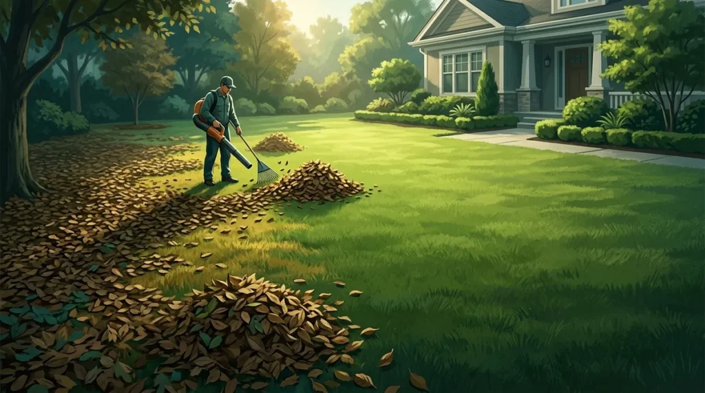 Why Is a Leaf Removal Service Worth It for Your Lawn?
