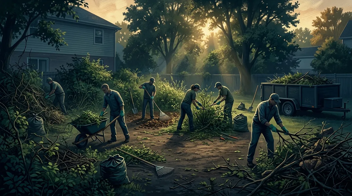 backyard clean up service