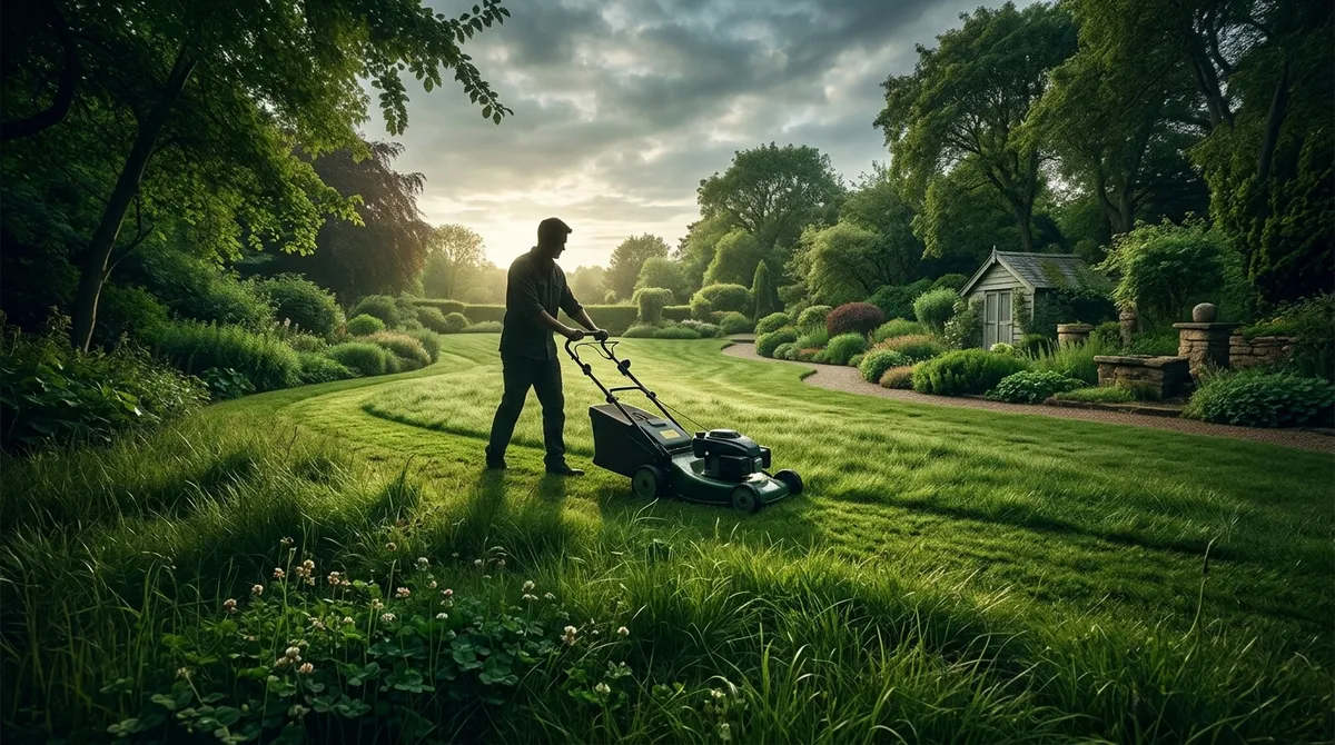 What is the meaning of lawn mowing?