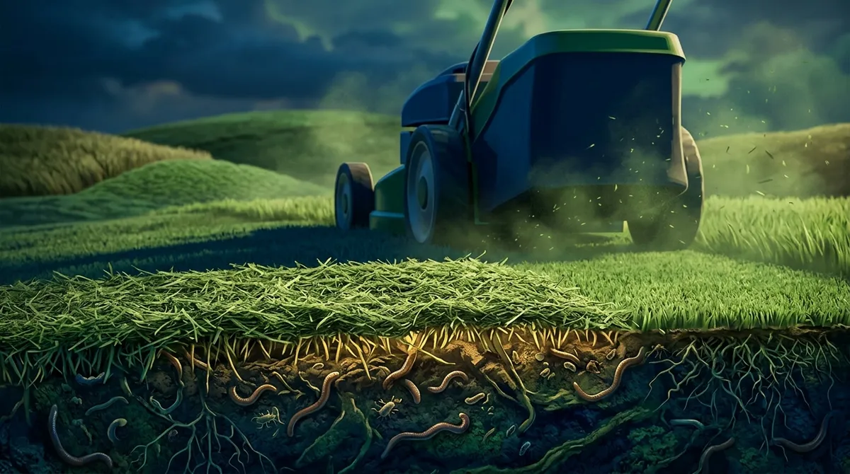 What is the meaning of lawn mowing?