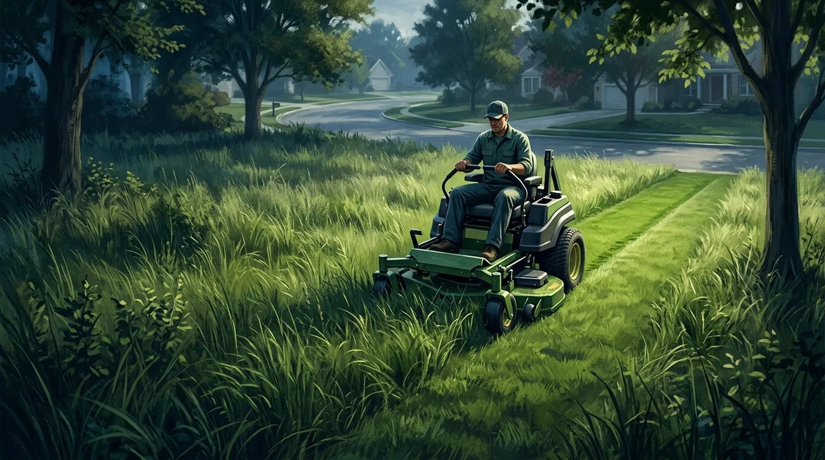 one time lawn mowing service near me