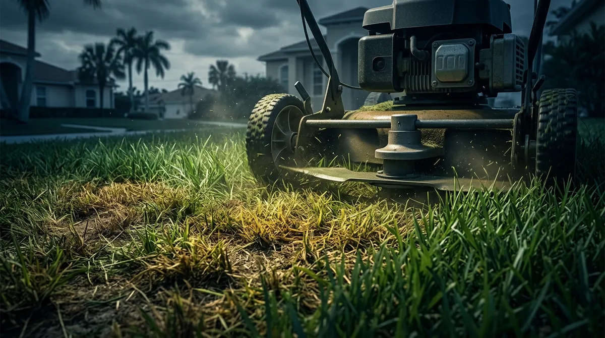 what happens if I scalp my lawn in Florida and how do I fix it