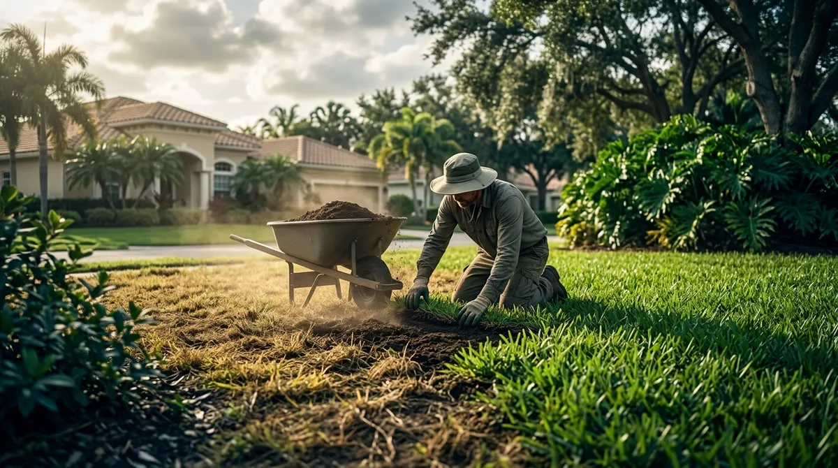 what happens if I scalp my lawn in Florida and how do I fix it