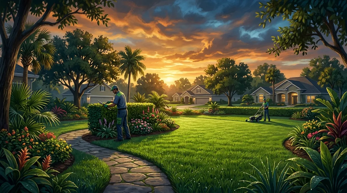 Highly-rated lawn maintenance services Valrico.