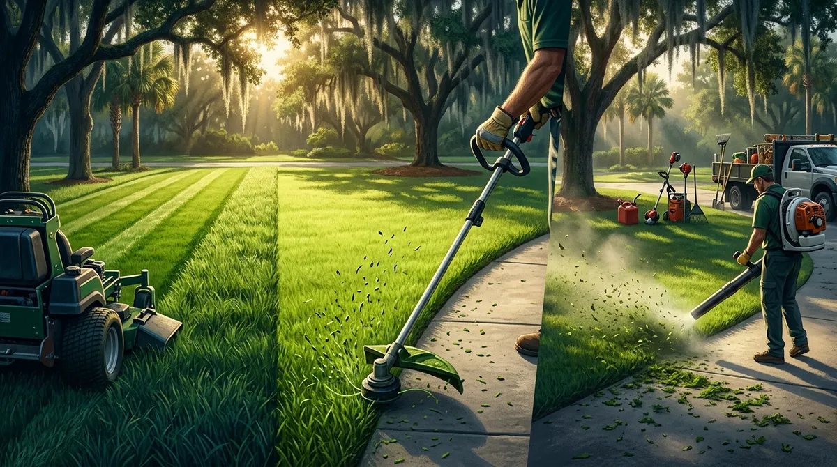 professional lawn mowing and edging services in Riverview Florida