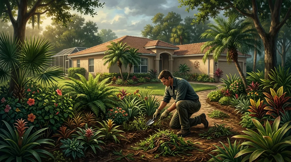 who pulls weeds from flower beds in Valrico FL