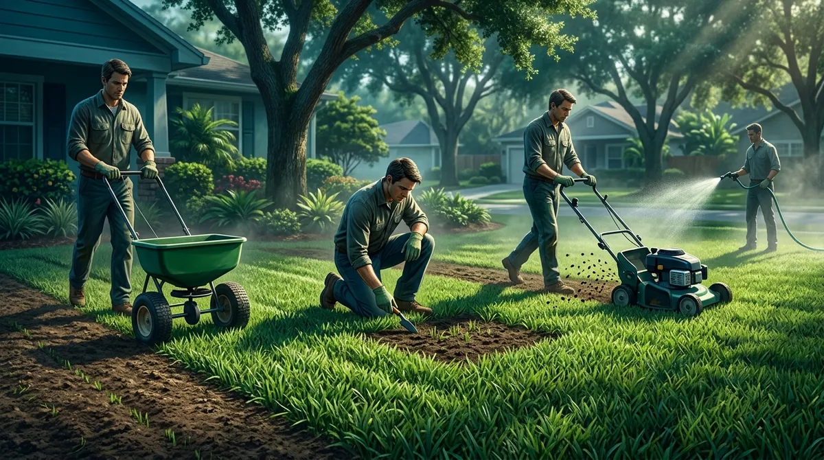 spring lawn growth tips for St Augustine grass in Riverview
