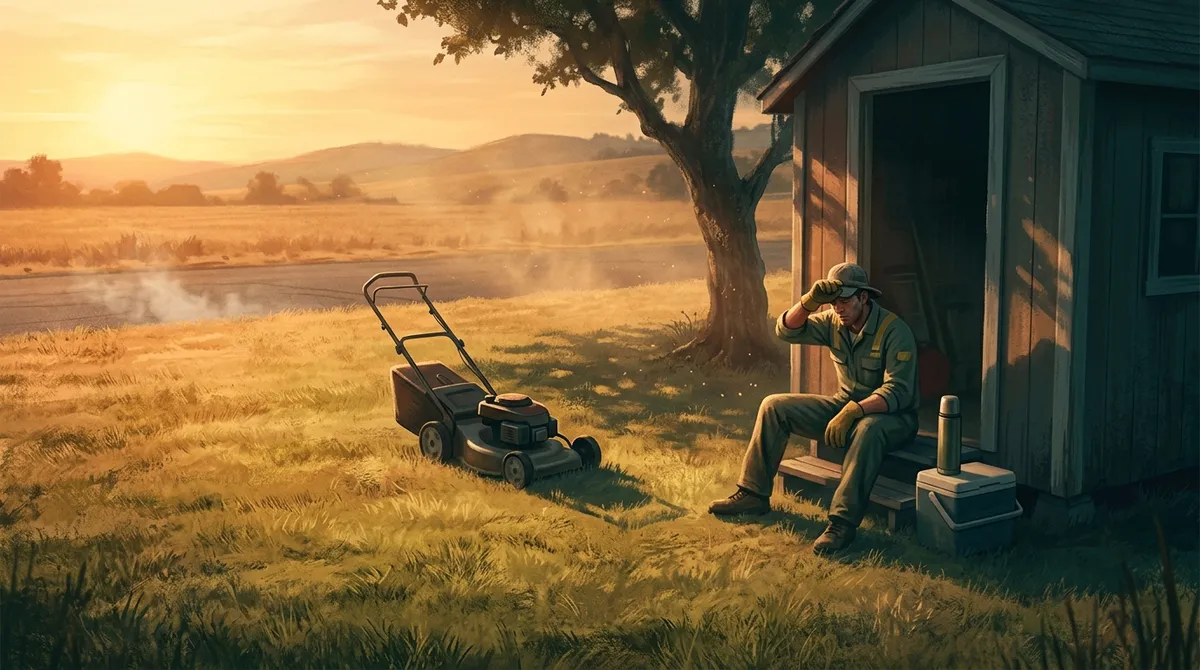 When should you not mow your yard?