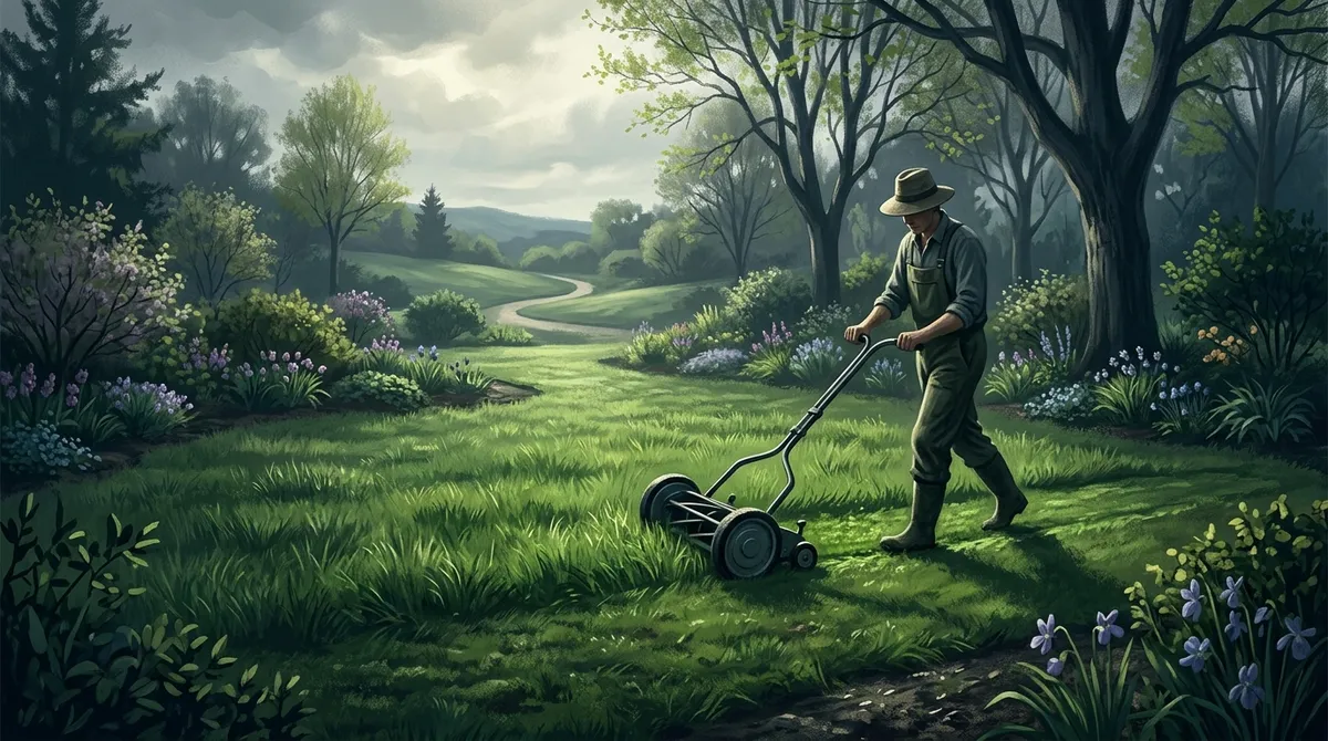 spring lawn growth