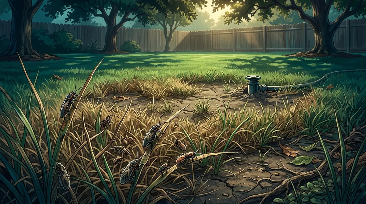 why does my lawn in Riverview have brown or bare patches