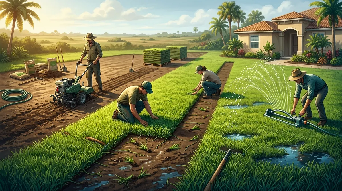 beginner lawn guide Florida for St Augustine grass