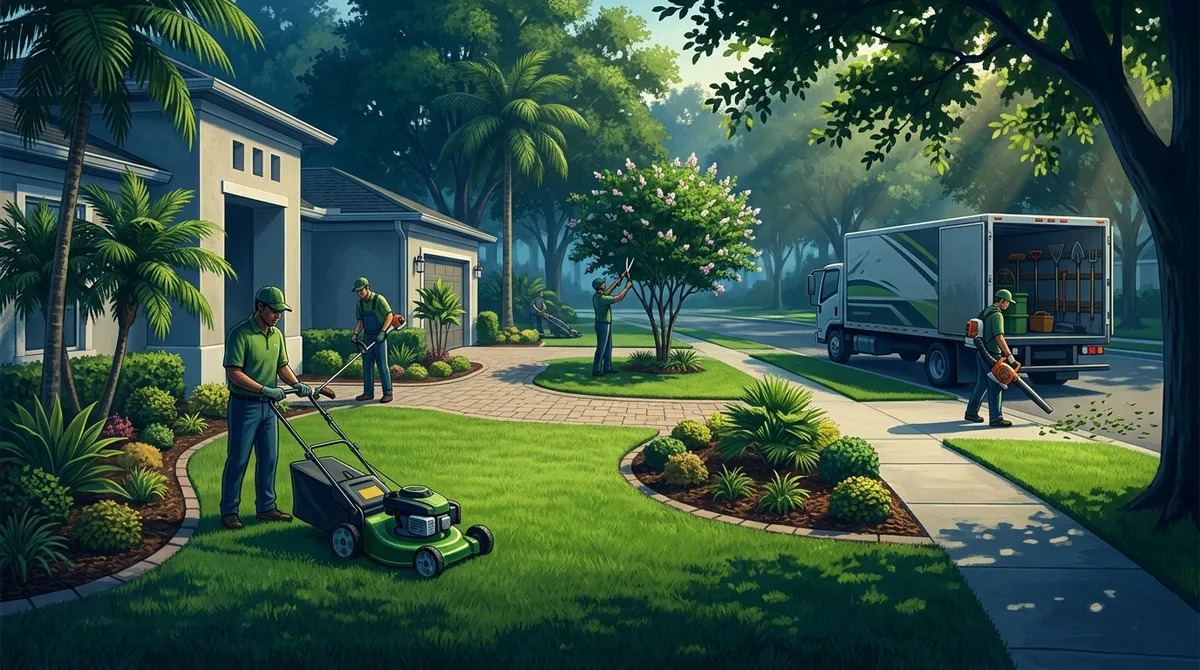 complete yard maintenance service in Valrico FL