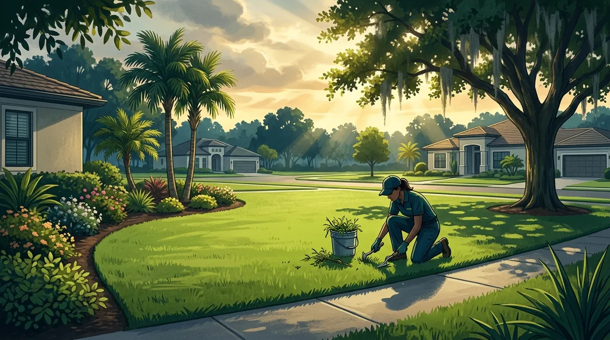 reliable lawn weeding Fishhawk FL