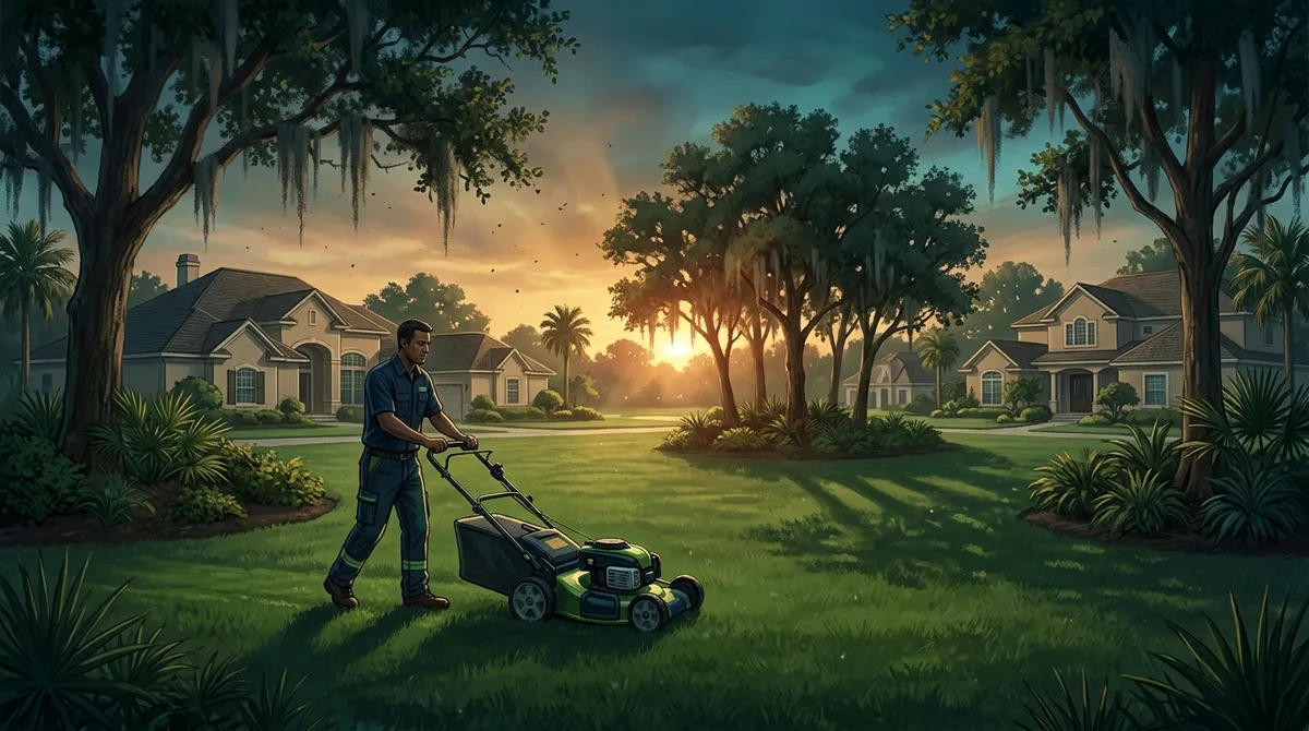 who offers monthly lawn mowing in Valrico FL