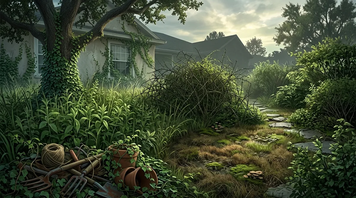 overgrown yard cleanup and mowing in Valrico FL