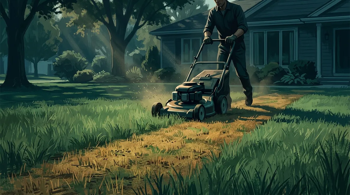 What are common lawn mowing mistakes?