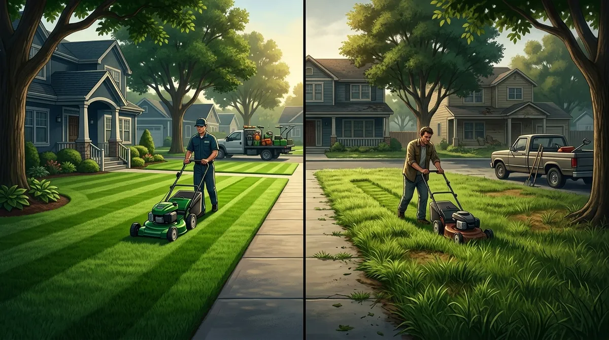 monthly lawn mowing and edging package in Brandon FL