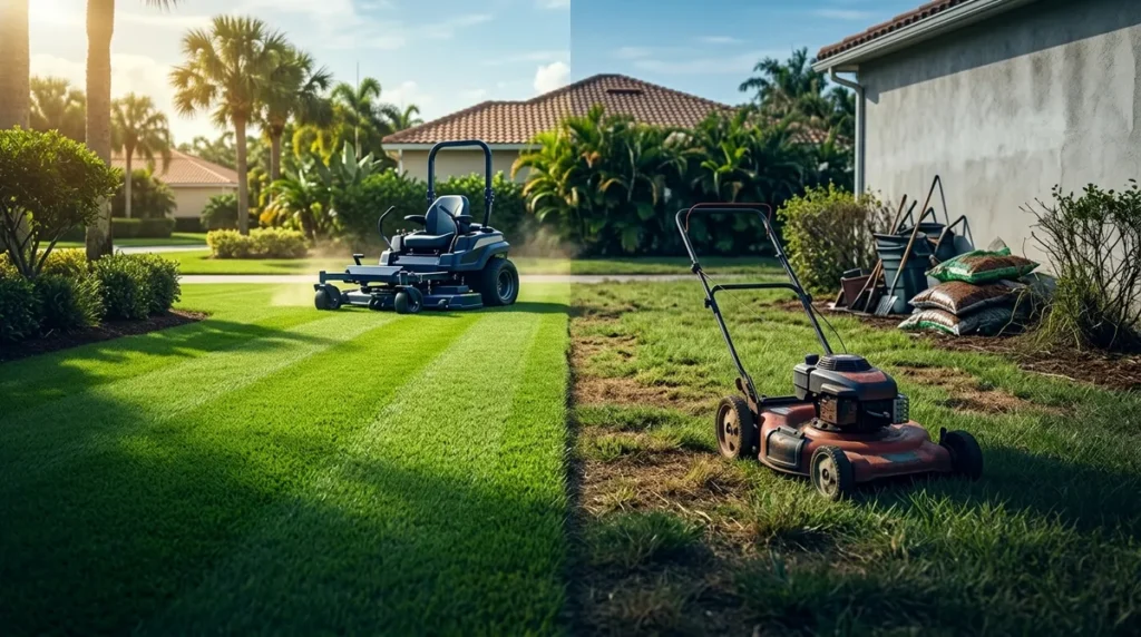 Pro vs. DIY Grass Cutting in Valrico FL: Which Wins?