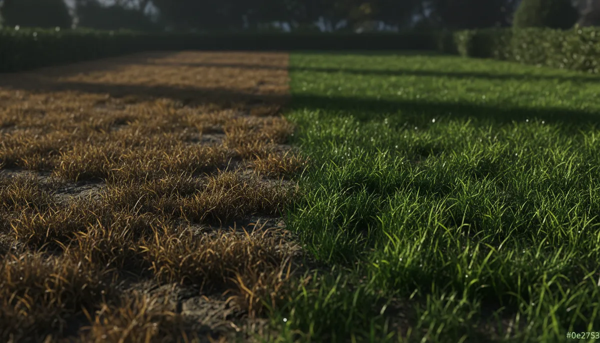 What are the signs of dead grass?