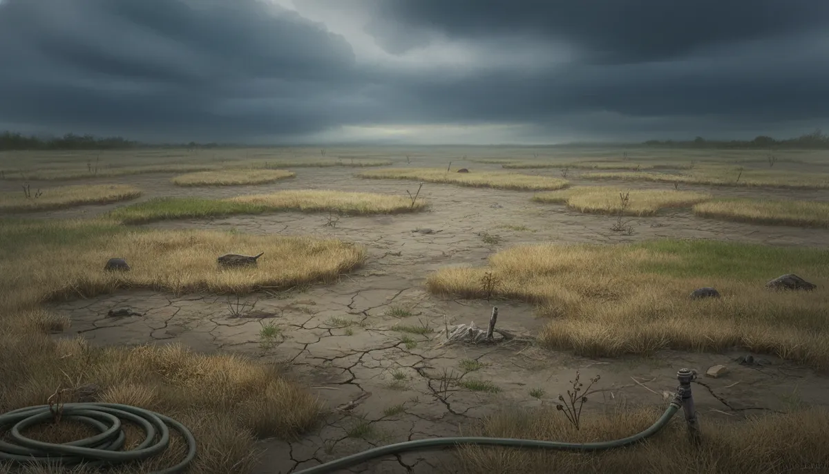 What are the signs of dead grass?