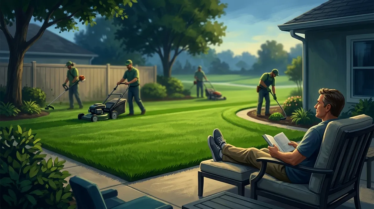 residential lawn mowing and edging in Brandon FL