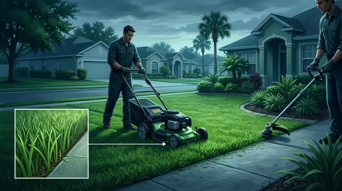 residential lawn mowing and edging in Brandon FL