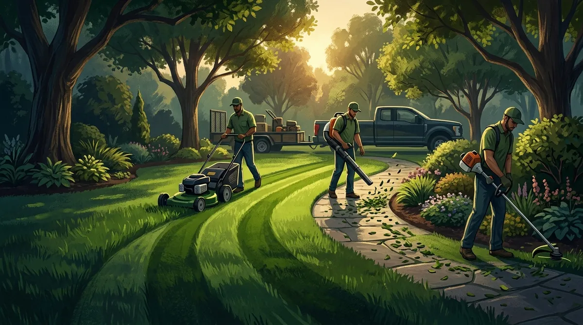 lawn care team
