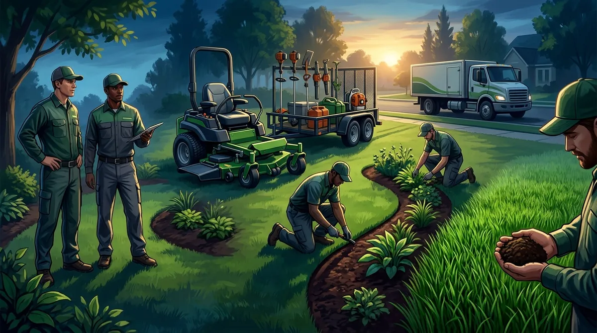 lawn care team