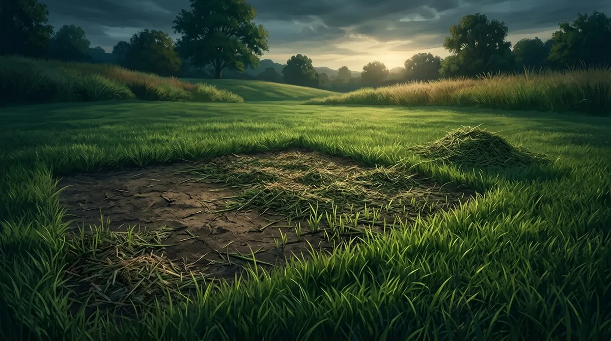 Does putting grass clippings on bare spots help grass grow?