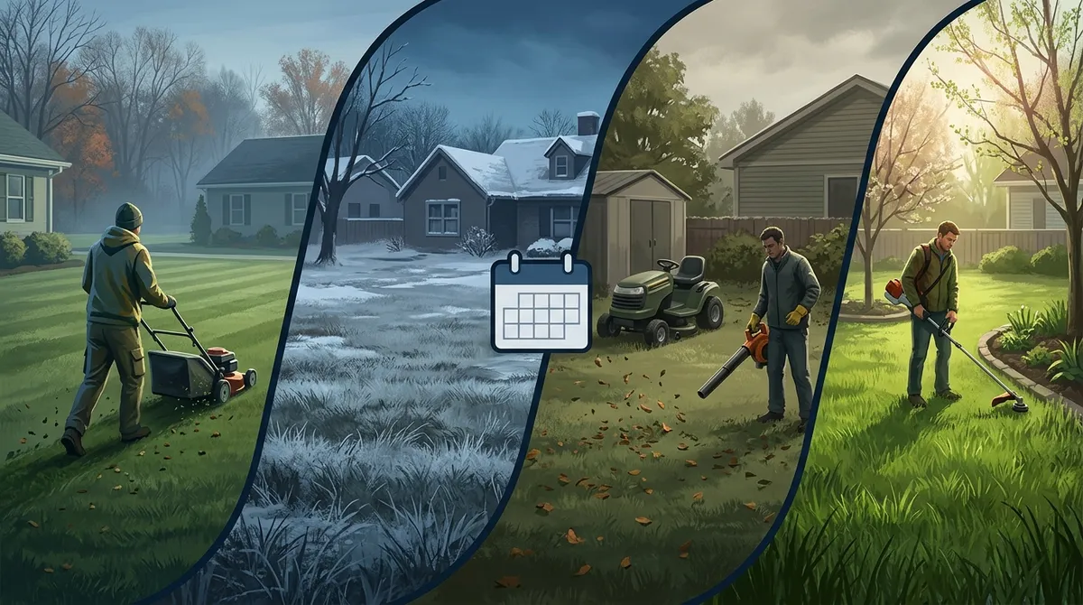 Do I still need to mow my lawn in Riverview during winter?