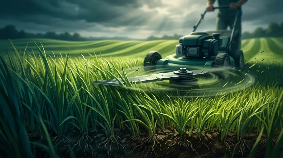 What is the 1 3 rule for mowing?