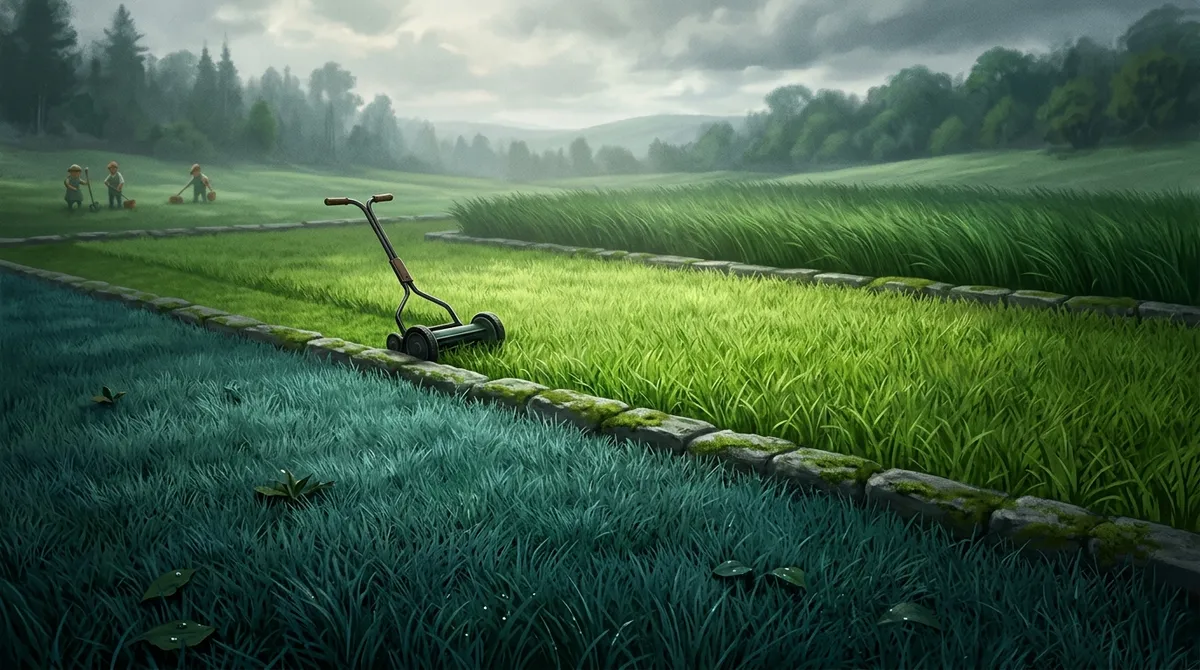 What is the 1 3 rule for mowing?