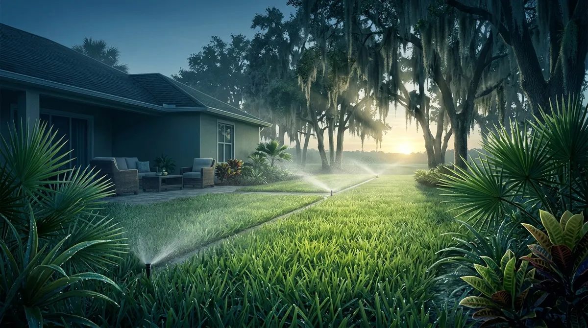 Riverview FL lawn watering schedule for St Augustine grass