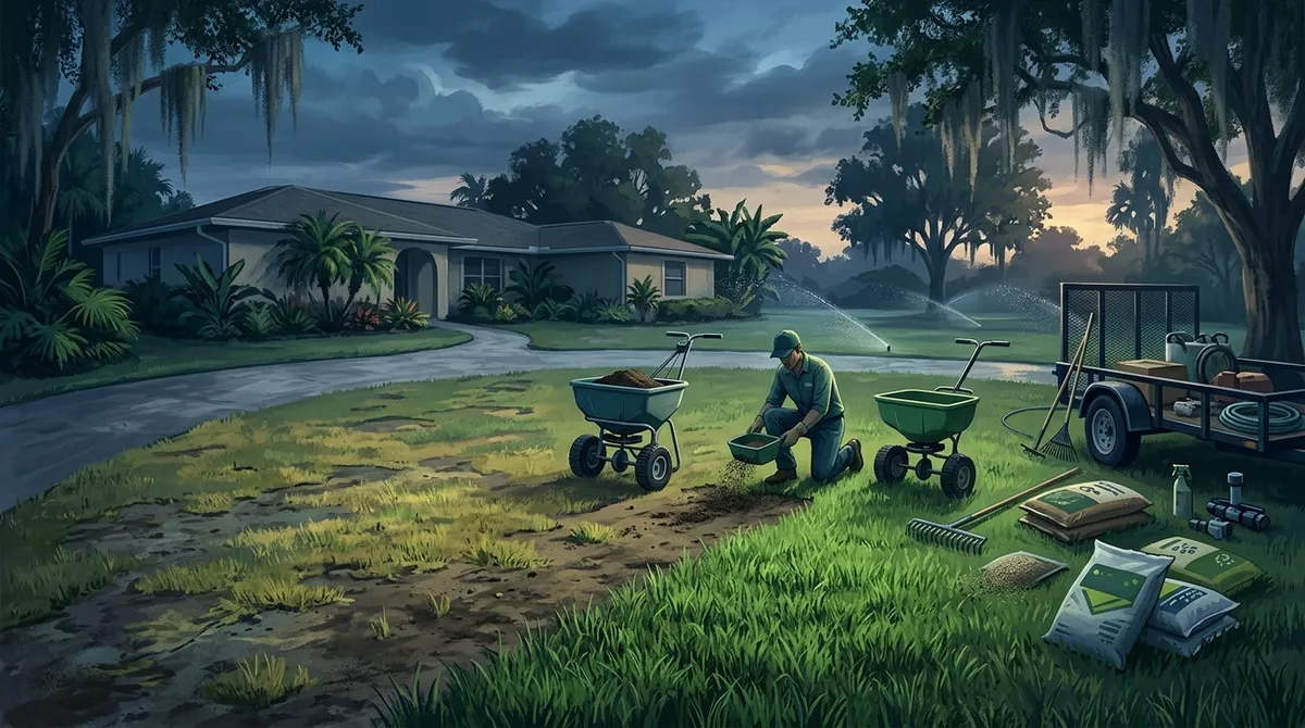 why does my lawn look patchy in Valrico FL