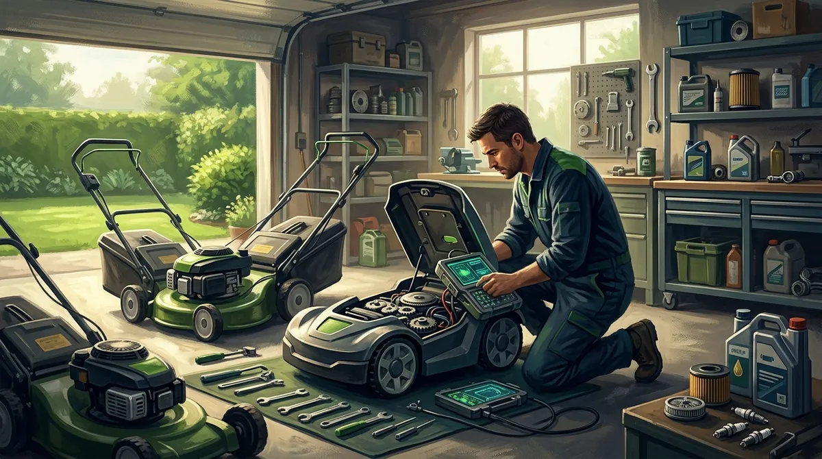 lawn mower service at home