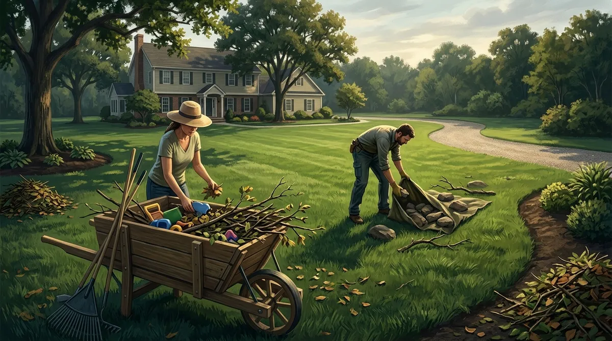 lawn mower service at home