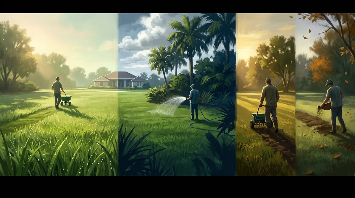first year lawn care plan for Riverview Florida